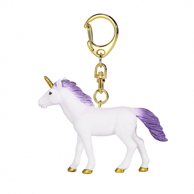 Purple Unicorn Keychain