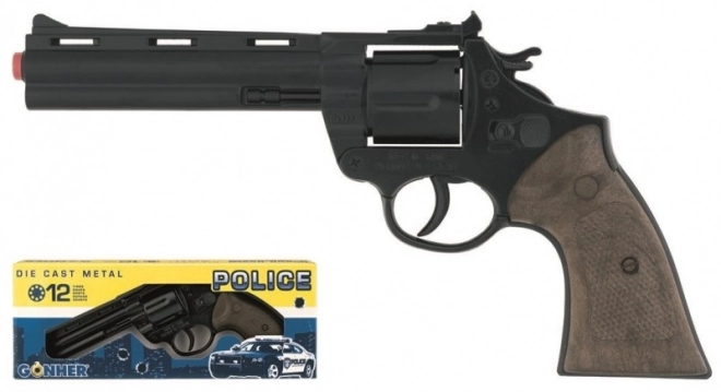 Police Revolver Toy Metal with 12 Shots