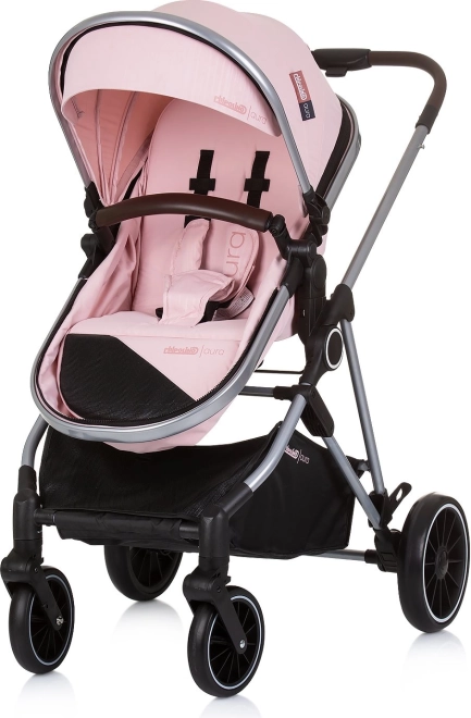 Chipolino Aura 2-in-1 Stroller Flamingo