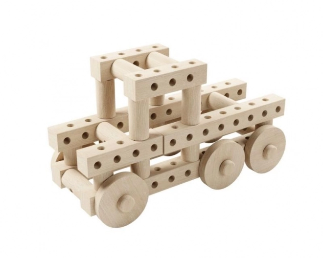 Wooden Building Set for Cars and Animals