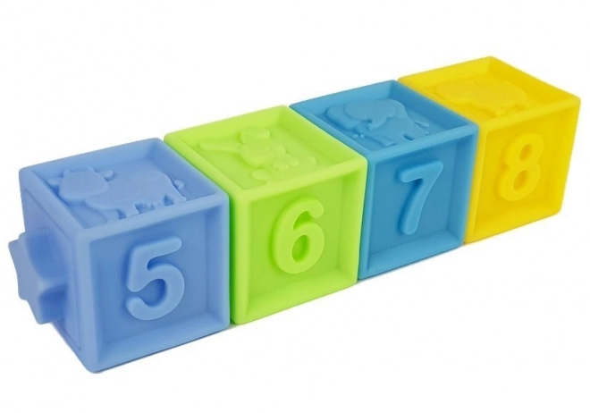 Sensory Soft Block Set with Animals and Numbers