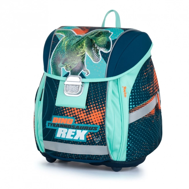 School Backpack with Dinosaur Design