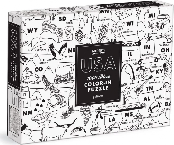 Coloring Puzzle USA by GALISON