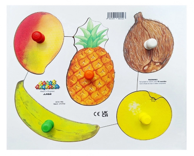 Just Jigsaws Wooden Puzzle - Peel and Slice Fruits