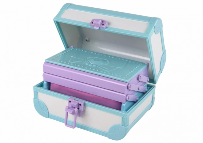 Beauty Set Makeup and Nail Kit in Blue Case