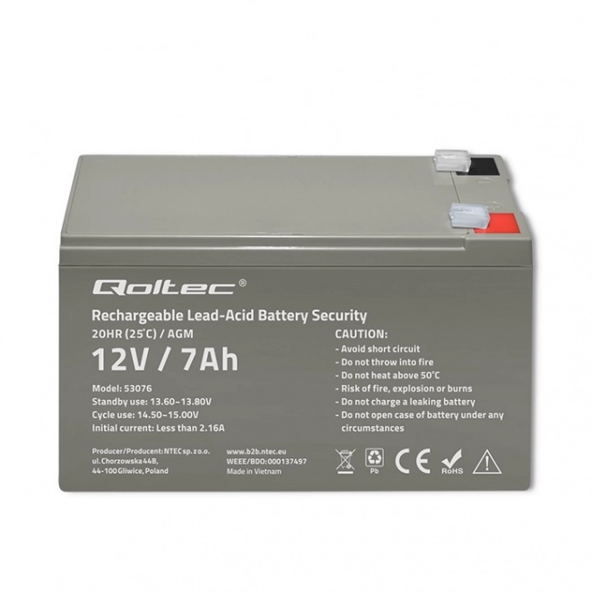 Stable Energy AGM Battery with Security