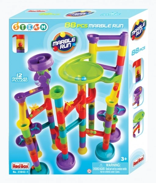 Colorful Marble Run Set