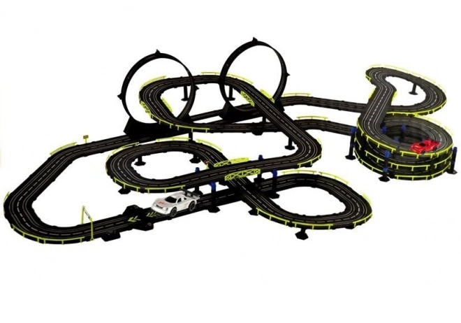 Racing Track with Slot Cars Set