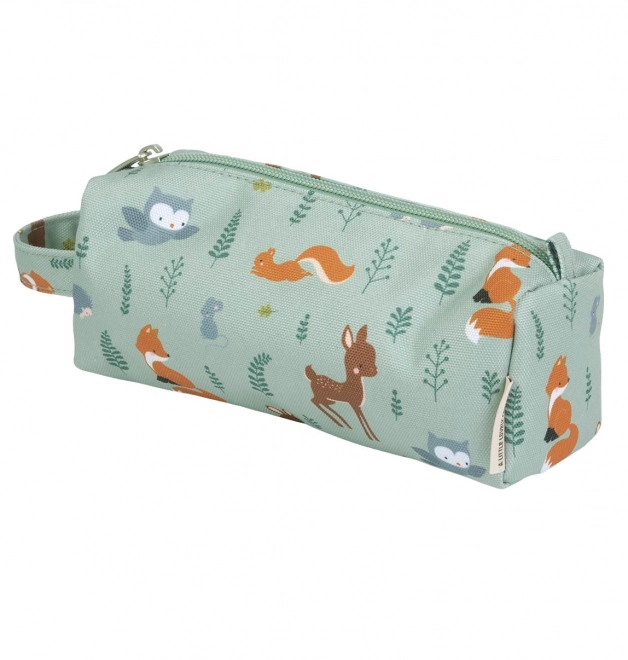 Mint Green Forest Friends Pencil Case