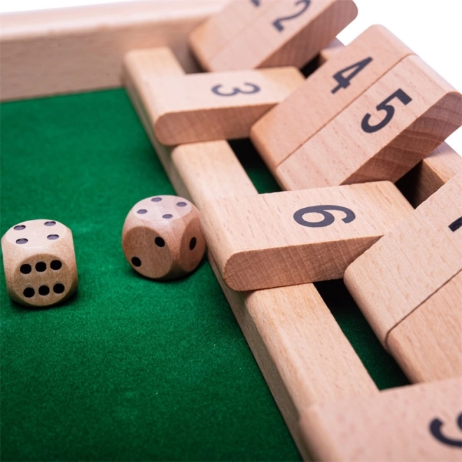 Wooden Shut the Box Game by Bigjigs Toys