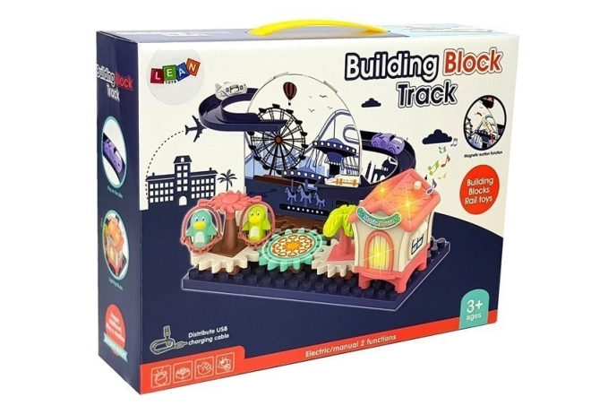 Car Track Building Set with Gears