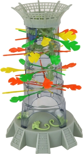 Věž s barevnými tyčinkami