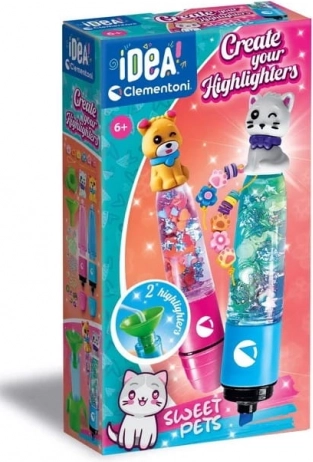 Clementoni Idea kreativt sæt til at lave overstregningstuscher Sweet Pets