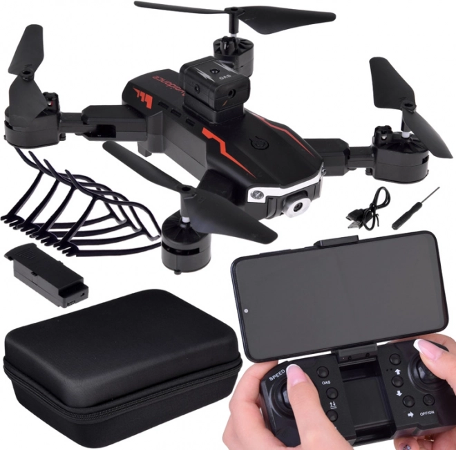 Skladací diaľkovo riadený dron