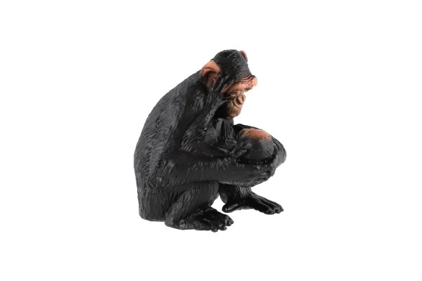 Chimpanzee Female with Baby Plastic Figure