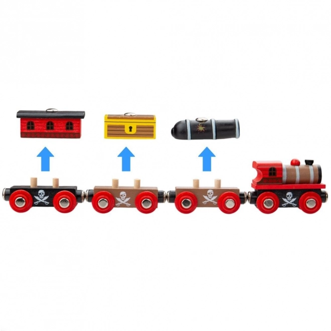 Bigjigs Rail Pirate Train Set