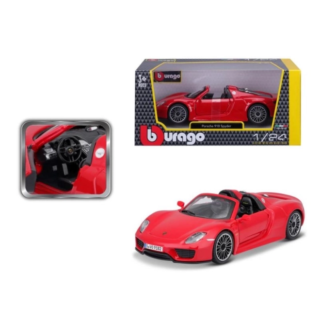 Die-cast Model Car Porsche 918 Spyder by Bburago