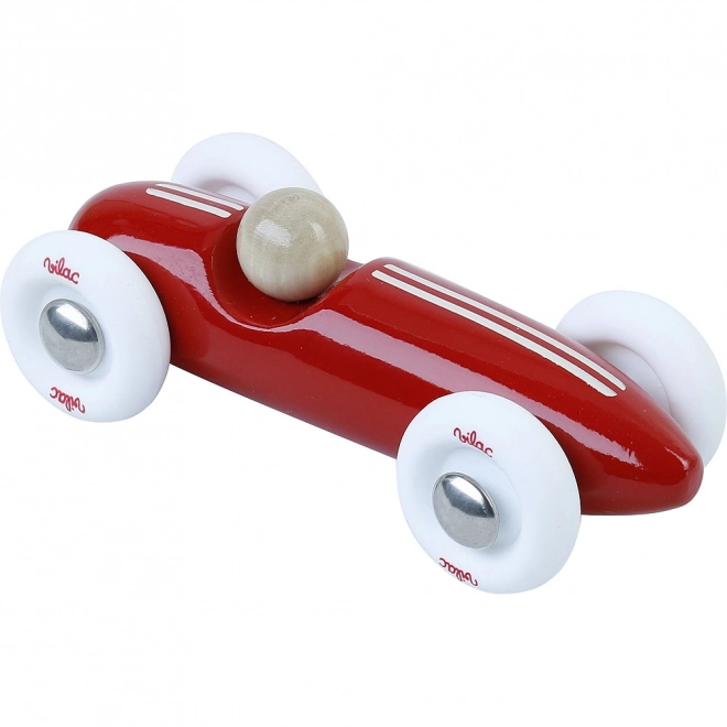 Vilac Vintage Grand Prix Mini Wooden Car Red