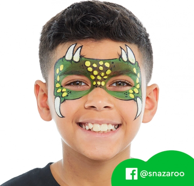 Snazaroo Face and Body Paint Set with Dragon and Dinosaur Stencils