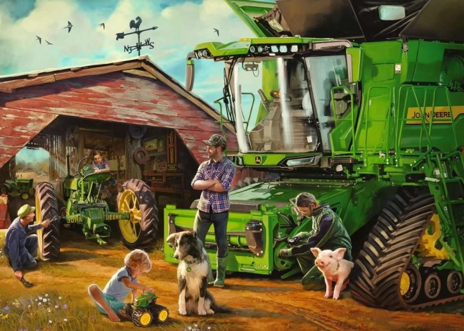 Ravensburger Puzzle John Deere Then and Now 1000 piece