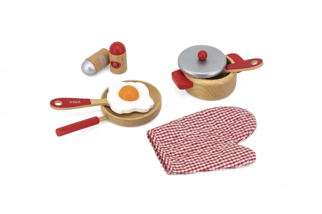 Wooden Kitchen Set - Red