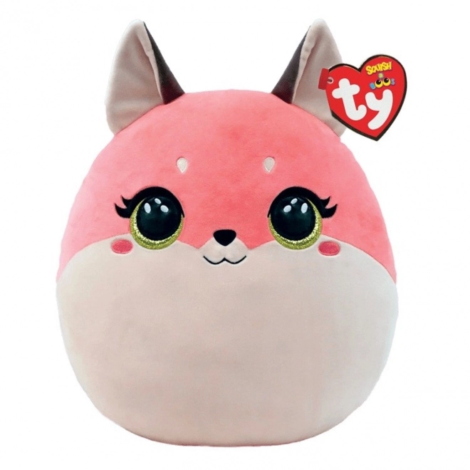 Ty Squishy Beanies Roxie pink fox