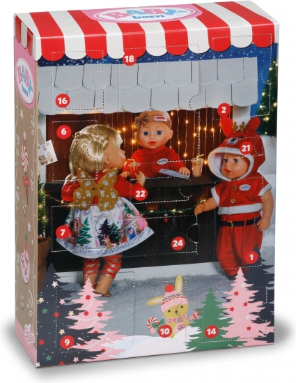 Calendario dell’Avvento BABY born 2025 per bambola 43 cm