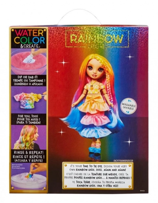 Rainbow High Watercolor Doll with Brown Eyes