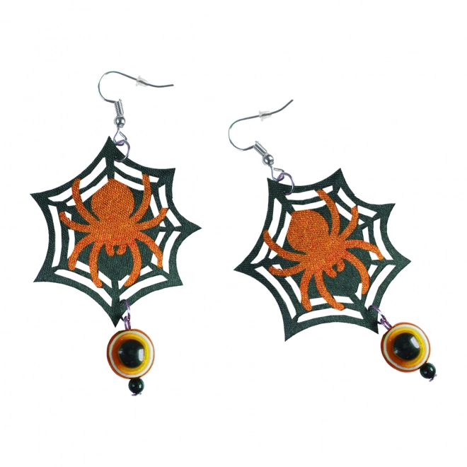 Halloween Witch Spider Earrings