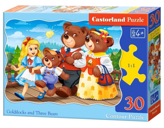Puzzle 30 pièces Boucles d'or et les trois ours