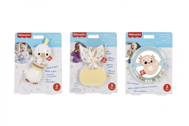 Fisher-Price Animal-Themed Baby Rattles and Teethers