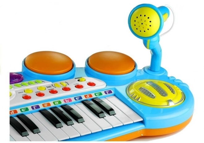 Children's Musical Keyboard Set with Drum and Microphone