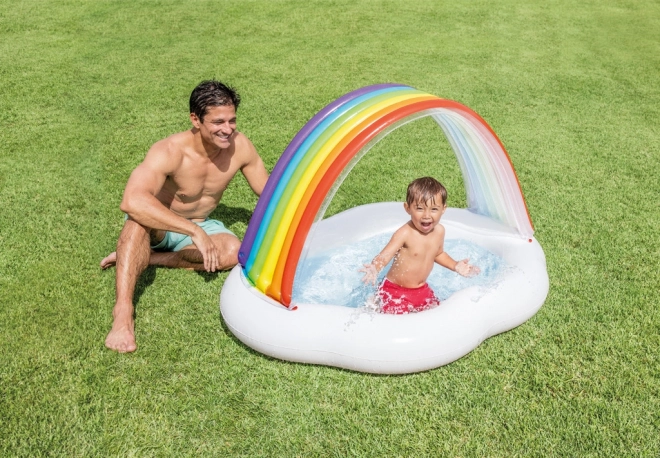 Inflatable Kid's Pool with Canopy