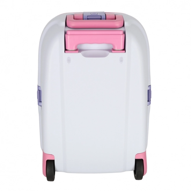 Children's Travel Suitcase with LED Wheels - Pink