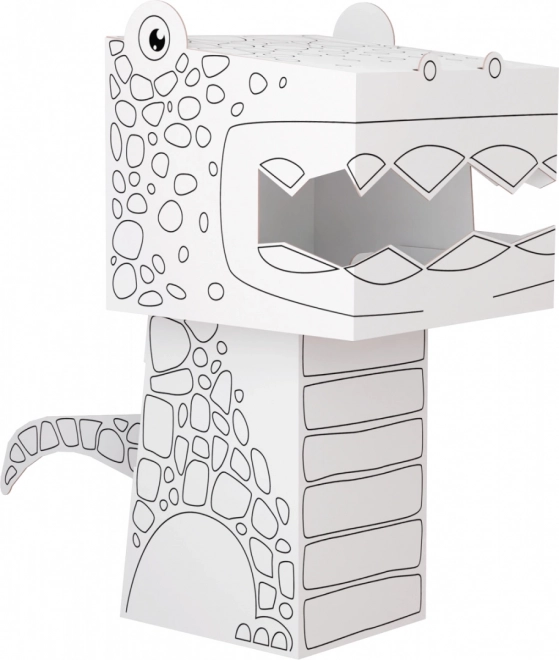 3D Coloring Puzzle Tyrannosaurus