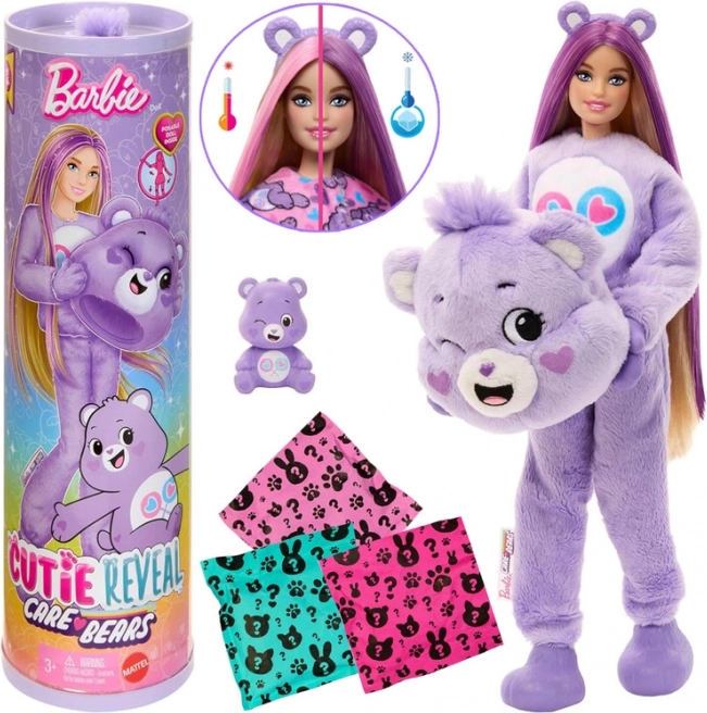 Barbie Cutie Reveal CARE BEARS – Tenderheart Purple Bear