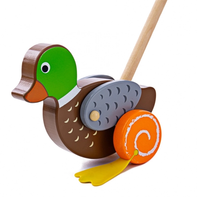 Wooden Walker Duck