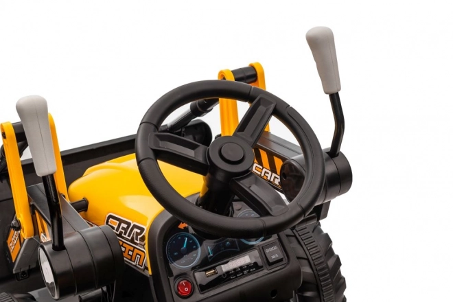 Elektrischer Traktor mit Schaufel Gelb