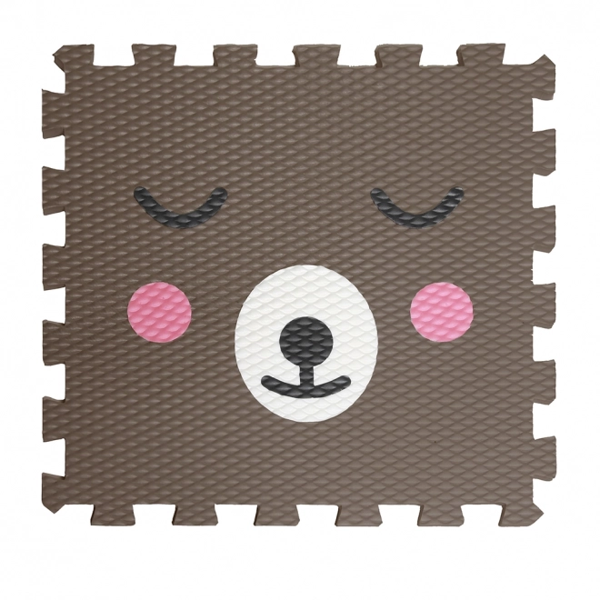 Bear Foam Puzzle Floor - Dark Brown