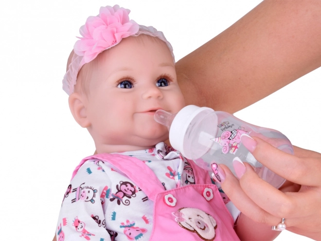 Charming Soft Baby Doll 50 cm with Diaper and Bottle