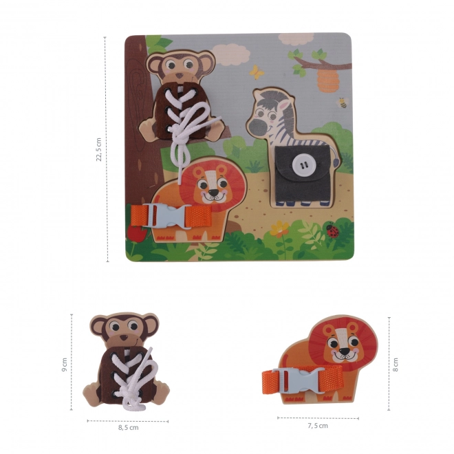 Wooden Montessori Safari Adventure Puzzle