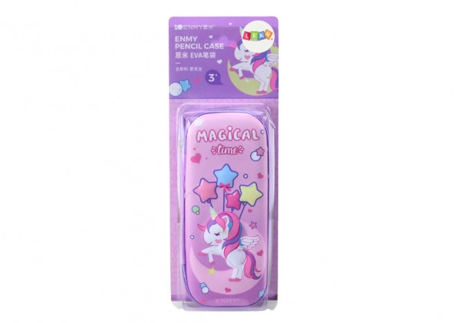 Unicorn 3D Foldable Pencil Case Purple