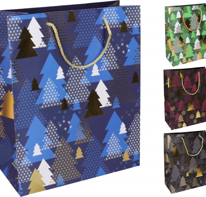 Sac cadeau M motifs de Noël