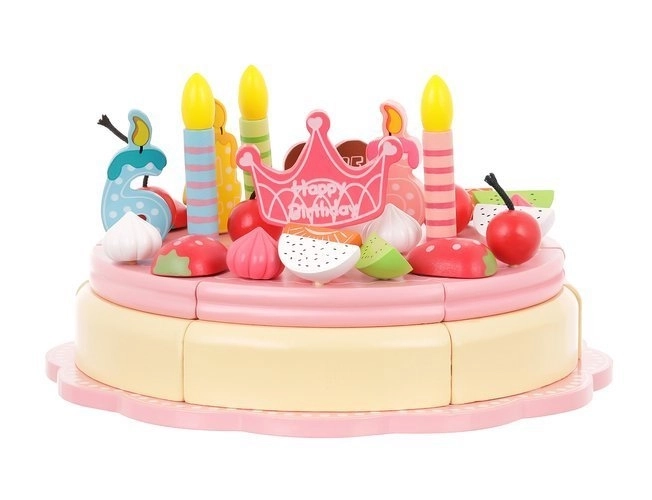 Wooden Birthday Cake Set