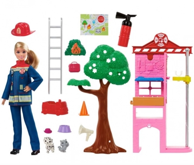 Barbie Firefighter Doll with Accessories