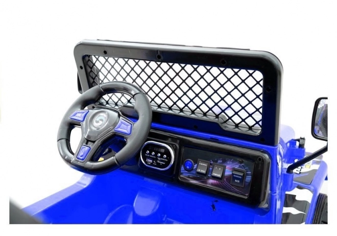 Battery Operated Blue Ride-On Car