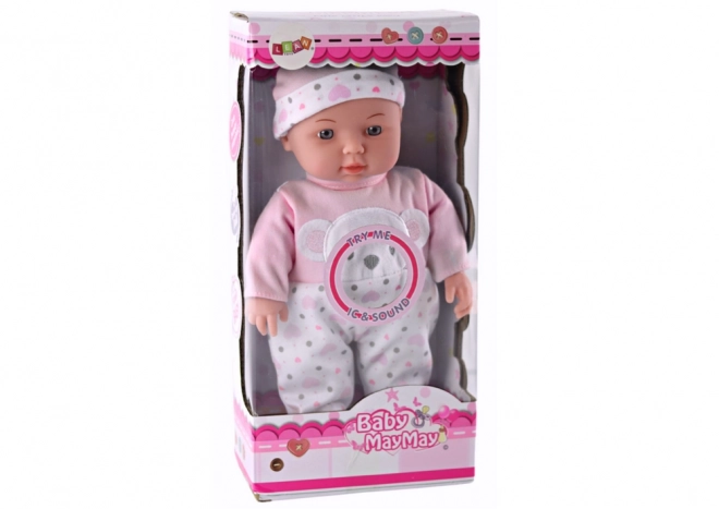 Baby Doll with Pink Pajamas and Bear Hat