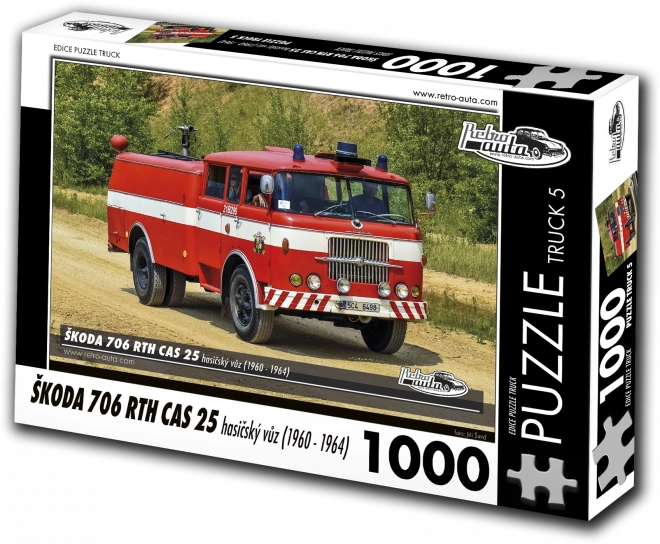 Retro Cars Puzzle Fire Truck Škoda 706 RTH CAS 25