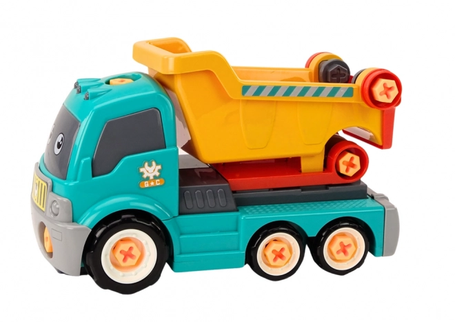 Cartoon DIY Dump Truck Turquoise