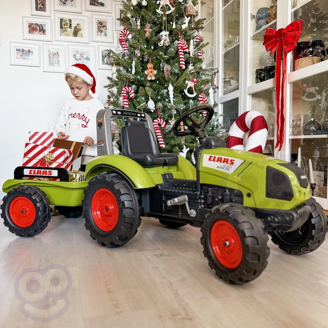 FALK Šliapací traktor Claas Arion 430 s ťažným zariadením
